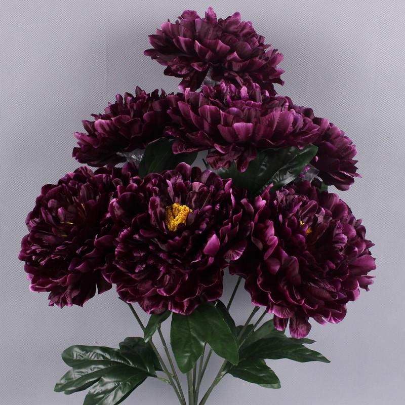 Simulation Peony Bouquet 9 heads Large Peony 70cm Decorative Flower