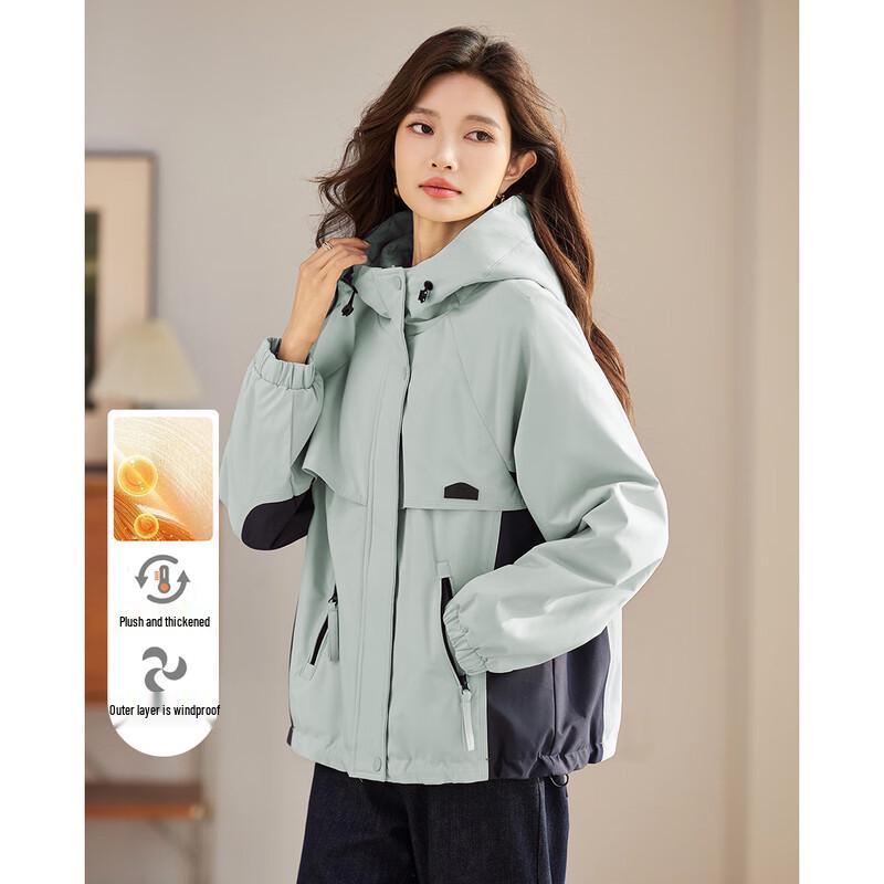 

TERRE BLEUE Women s Hooded Padded Winter Jacket M