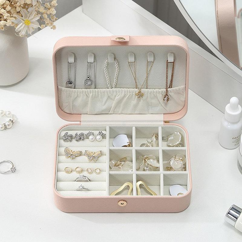 Jewelry Jewelry Storage Box Pink Single Layer Stud Earrings Necklace Earrings Ring Box Display Box