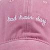 Bad Hair Day Embroidered Washed Snapback Baseball Cap Hip Hop Hat Man Vintage Dad Hats for Men and Women Cap Hats