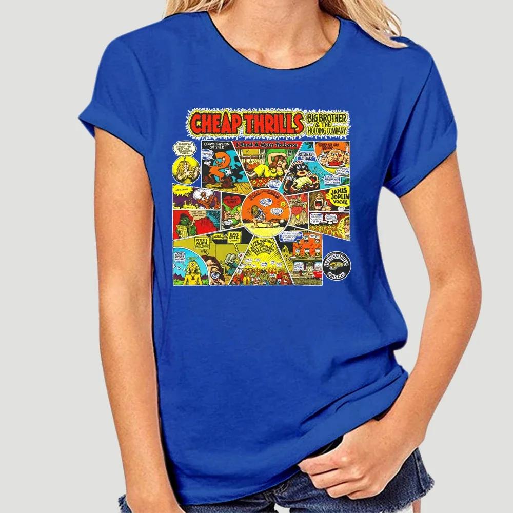 JANIS JOPLIN Cheap Thrills T-Shirt (Black) S-5XLHipster O-Neck Cool Tops 5766X