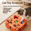 Bite Resistant Cat Maze Play Box Felt Cat Teaser Box Funny Interactive Cat Toy  Kitten