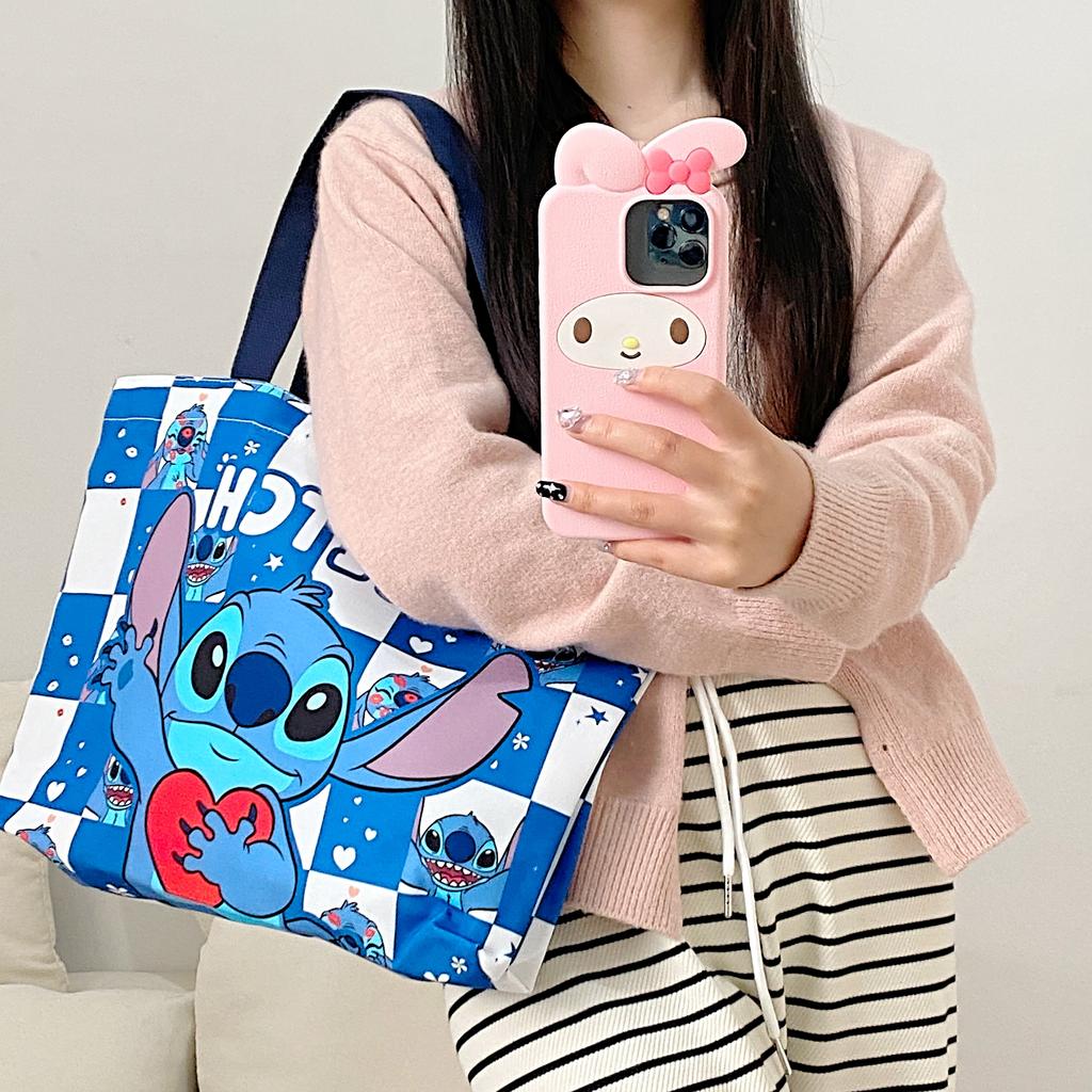 New Disney Canvas Tote Bag, Shopping Bag, Canvas Bag, Shoulder Bag Women's Blue LW-DZ23-23