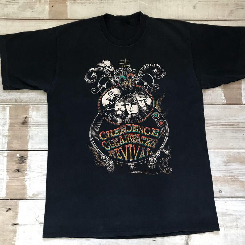 Creedence Clearwater Revival Band Album Tour Adult Unisex Shirt All Size SB142 Unisex T-Shirt XXXXL 1990₽