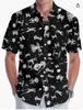 Summer Hawaiian Shirt Men's Fashion Digital Printing Short Sleeve One Hong Kong Trendy