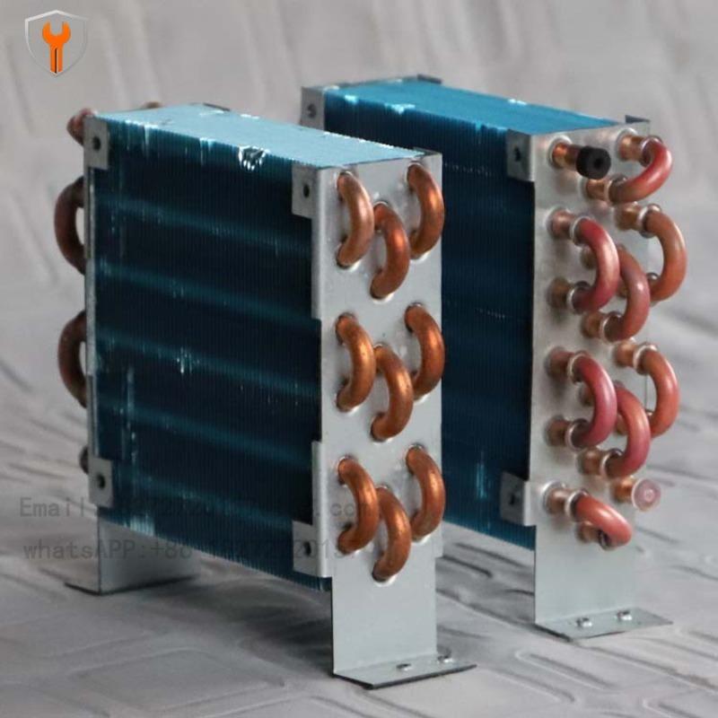 CP3x6x120 Miniature Mini Condenser Air-cooled Copper Tube Finned Radiator with Fan Refrigerator Evaporator