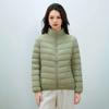 Women's new national standard 90 down simple down solid color women's stand-up collar women's clothing light down jacket women