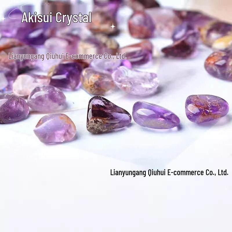 Fialový fantomový křišťál demagnetizační štěrk pro akvária a květináče