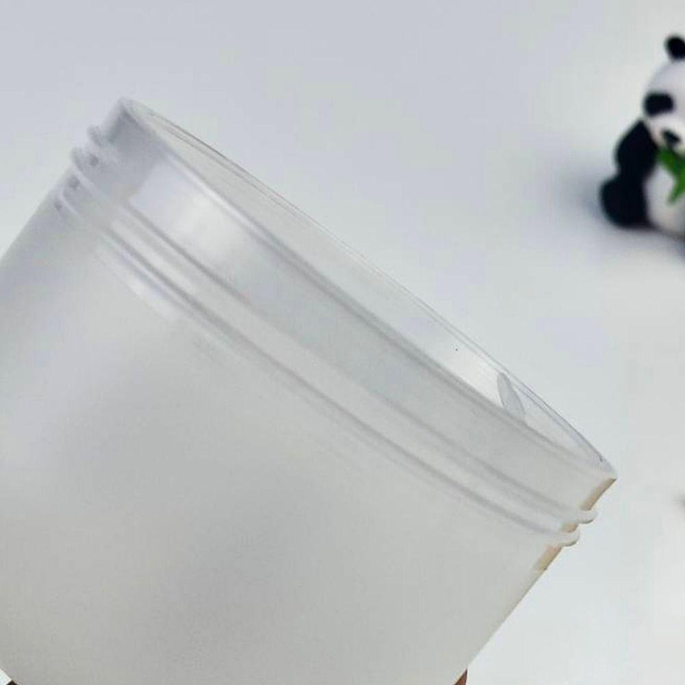 PP Refillable Cream Jar 50g Capacity Round Bottom Cosmetic Container Frosted Wide-Mouth Lotion Hair Dispenser Jar Hair Mask