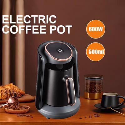 Kaffeemaschine, Moka-Kaffeemaschine, Edelstahl, 0,5 l, Kaffeekanne, halbautomatisch, türkische Kaffeemaschine, Thermobecher, Mini-Kaffeemaschine