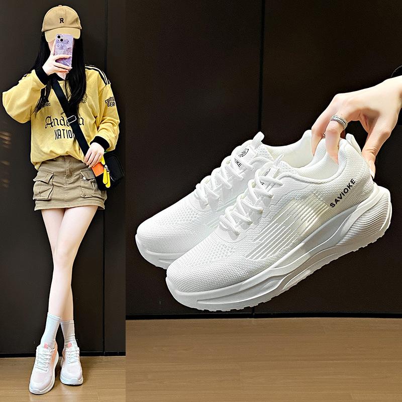ins Korean version of the new dad shoes for women 2025 spring student sports running shoes casual shoes platform height PM15