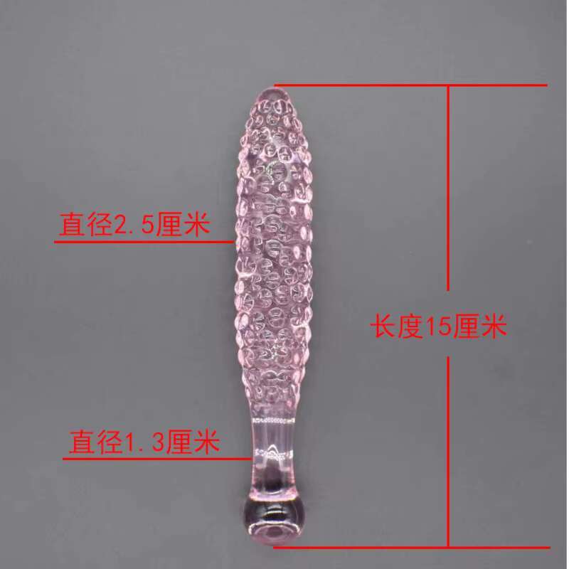 Glass Penis Anal Plug Female Masturbation Simulation Toy Adult Sex Products Men Backyard Beads Sexy Tools For Women Masturbator