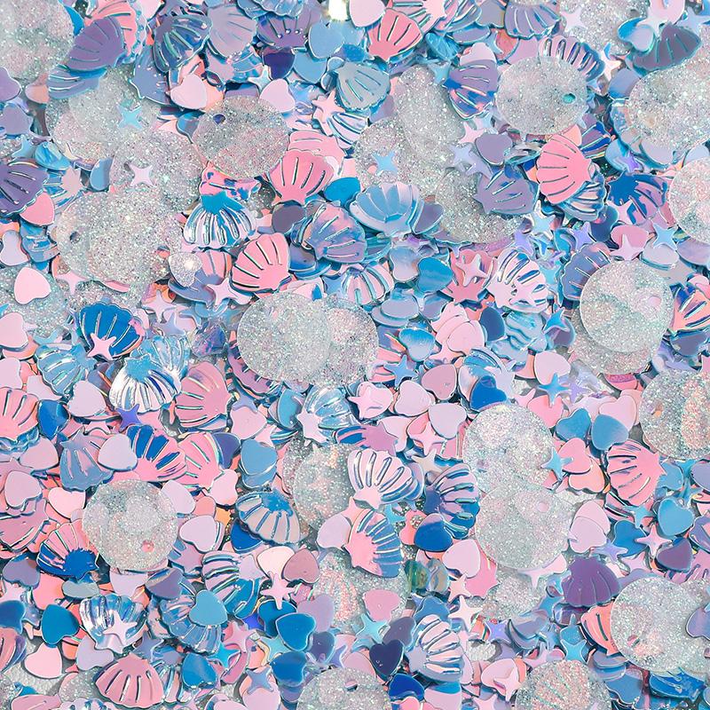 10G Glitter Sequin 1-16mm Pvc Flat Loose Sequins Women DIY Accessory Sewing Wedding Crafts Garment Decoration