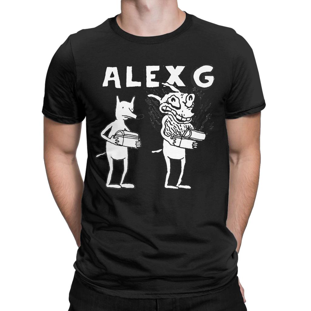 Men Women T-Shirt Singer Alex G Print T-Shirts Hip Hop  Beach Tee Shirt Vintage Pattern 100 Cotton Clothes Birthday Gift