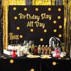 Birthday Slay All Day Gold Glitter Banner - Gen Z Slag - Funny Zoomer Birthday Decorations, Favors, Supplies, Ideas and Gifts