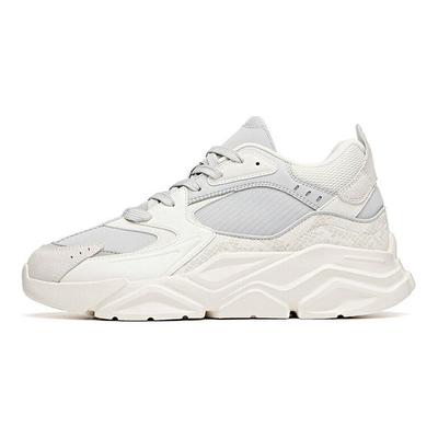 Lifestyle Series Retro Casual Rutschfest Abriebfest Low-Top Dad Schuhe Herren Sneaker Weiß Grau 912048821-4
