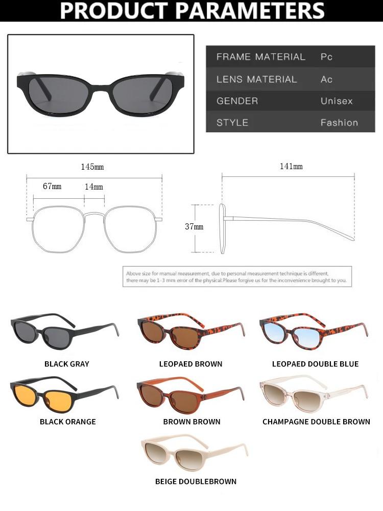 Retro Small Frame Cateye Sunglasses Women Brand Designer Vintage Cat Eye Sun Glasses Shadow for Female UV400 Oculos De Sol