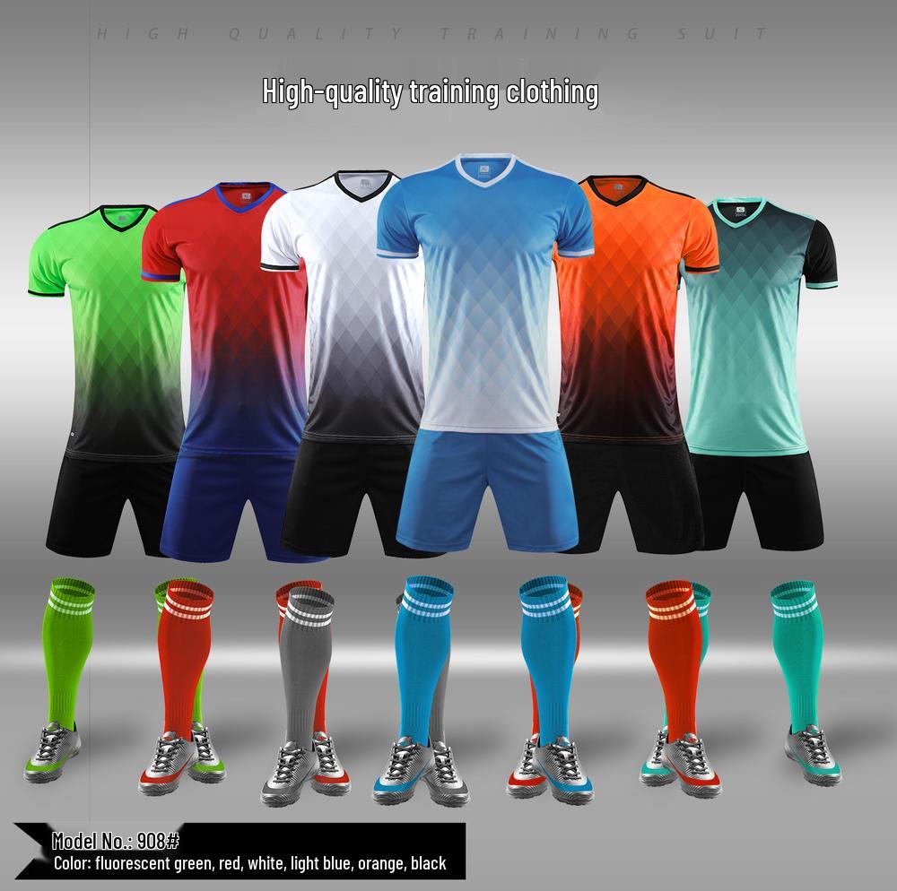 Quick-Drying Football Uniform Set for Adults and Kids - Ideal for Training and Competition