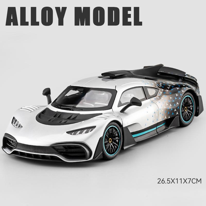 

1:18 Mercedes Benz AMG ONE 300SL GTR GT Суперкар Легкосплавний Металевий Литий Модель Автомобіля Висока Симуляція Колекційна Дитяча Іграшкова Машинка Подарунок срібний