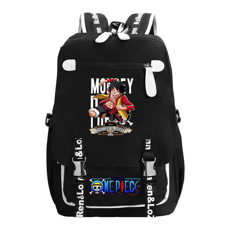 RiMan ONE PIECE Luffiello School Bag Boys ins Trendy Cool Large Capacity College Student Backpack