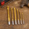 6pcs 3-8mm Drill Bit Set Serrated Drilling Hole Enlarging Tools Precision Twist Drill Bits  For Wood