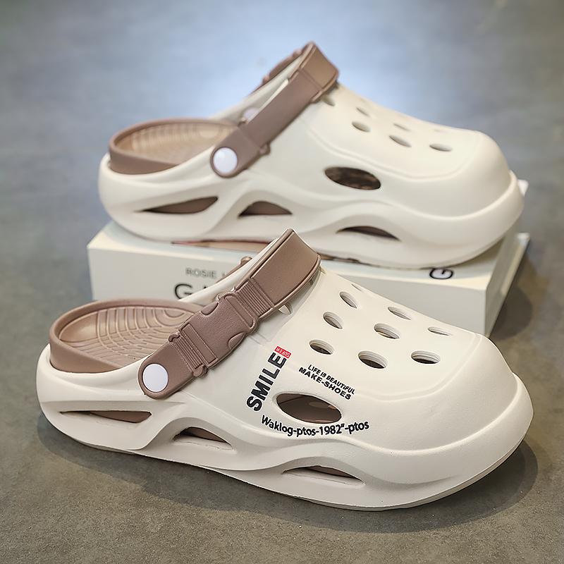 Fashion Men's Outdoor Slippers Sandals Beach Comfortable Slides Soft Clogs Men Casual Garden Shoes NEW Men Women Beach Sandals Slippers