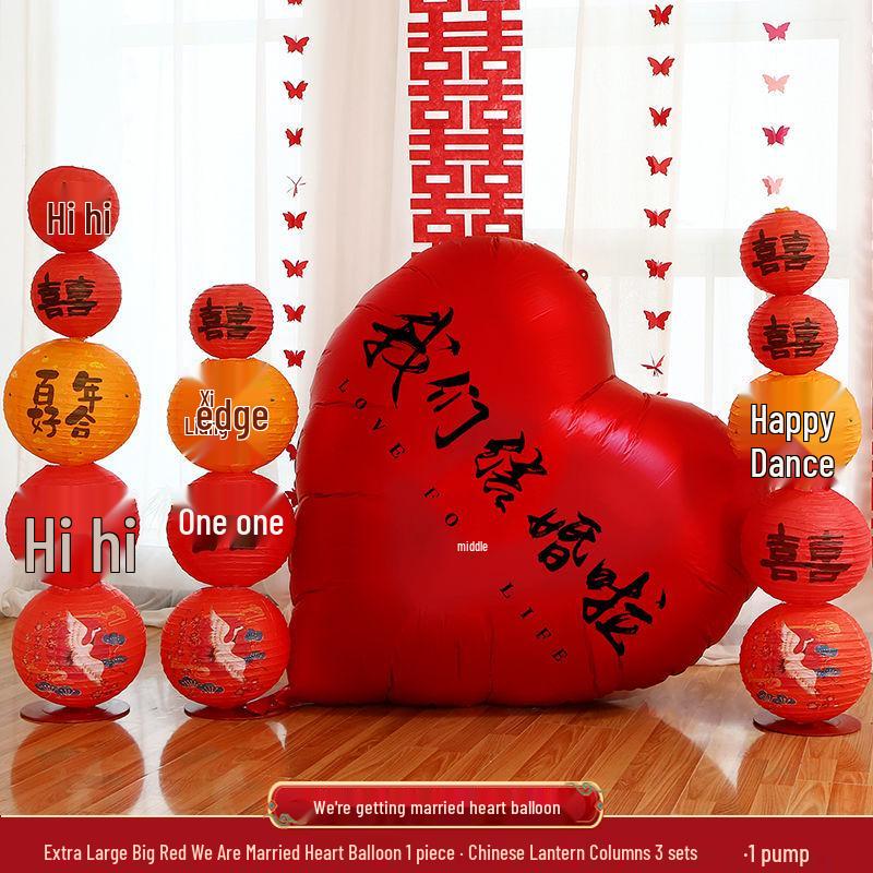 Heart-Shaped Balloons for Engagement, Wedding Decor, and Proposal - Free Shipping