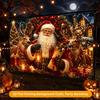 1Pcs Santa Claus Reindeer Decoration Background Winter Backdrop Decorations For Photo Studio Photo Booth Christams Party