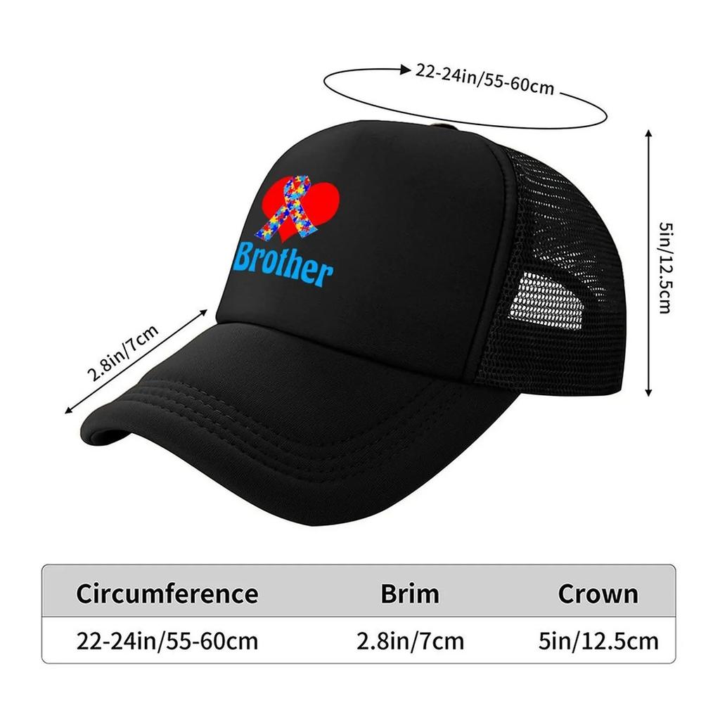 I Love My Brother Autism Awareness Baseball Cap Military Tactical Cap Beach Bag Icon fashionable Caps For Unisex Womens