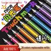 Jelly Glow Glitter Pens: Shimmering Colors for Journals, Student Use, Handbooks & Kids' Fluorescent Highlighters