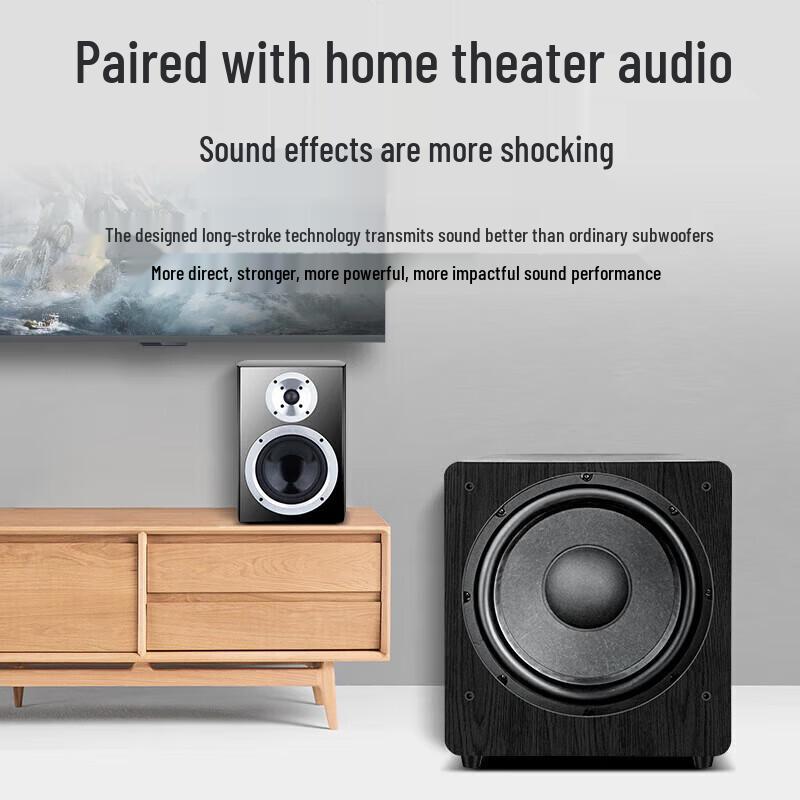 SANSUI SP4-12 Passive Subwoofer CN plug (adapter included)