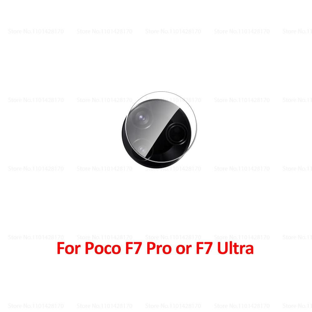 3 Set Soft Glass Camera Protector for Poco M6 M8 X8 Pro Max X6 F6 X7 F7 Pro F8 F9 Ultra 5G M7 4G PocoX7 X7Pro F9Pro HD Lens Film 4