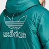 adidas Originals Adicolor Trefoil Logo Reversible Hooded Down Jacket HZ0690, Black, Padded, Men's [L-Black-Green (HZ0690)]