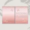 Thick Paper Wedding Planning Book Undated Sparkling Bridal Organizer  Habit Tracker