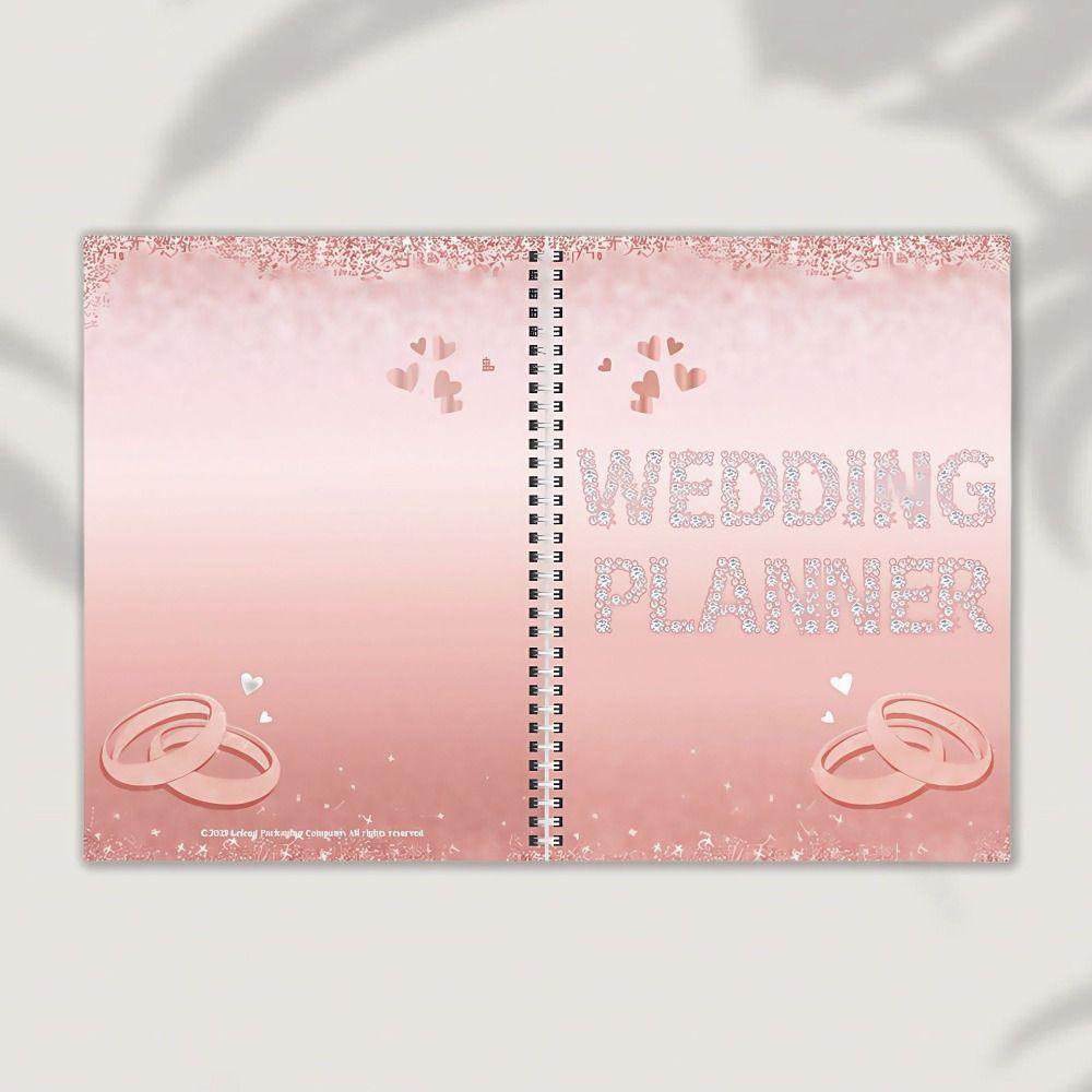 Thick Paper Wedding Planning Book Undated Sparkling Bridal Organizer  Habit Tracker