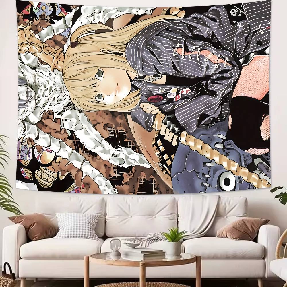 Fashion Hot DDeathS Cool NNote Anime Tapestry Decoration Bedroom Dormitory Background Cloth Holiday Living Room Club Tapestry