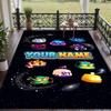 Custom Text Blox Fruits Pattern Floor Rug Soft Indoor Carpet Mat Living Room Bedroom