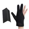 3 Finger Barber Glove Heat Resistance Gloves with Flat Iron Comb Attachment for Hair Styling Black