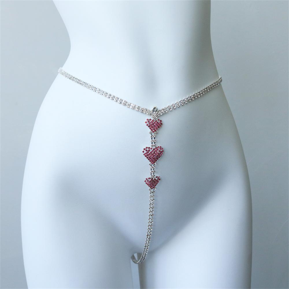 Europäische Und Amerikanische Mode Sexy Strass Bikinihöschen Körperkette, Nachtclub Party Damen Strass Bikini