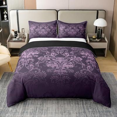 Luxuriöse Vintage Blumen Bettbezug Queen King Größe Antik Viktorianisch Barock Bettwäsche Set Exotisches Viktorianisches Stil Set 3 Teile