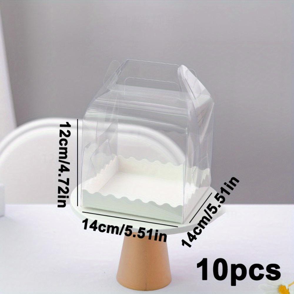 10pcs Clear Gift Boxes Transparent Gift Box, Plastic Jewelry Display Boxes Portable Treat Containers for Wedding Birthday Parties Shower Favors