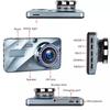 Dash Cam 1080P Dual Lens DVR Car Driving Recorder 4 Inch LCD Screen 170° Wide Angle, G-Sensor, WDR, Parking Monitor, Loop Recording, Motion Detection