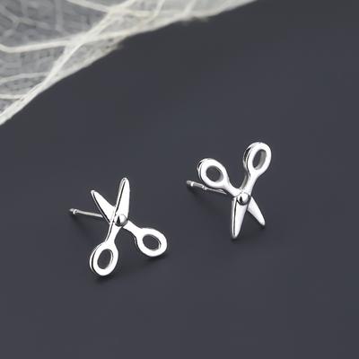 Cute Little Scissors Earrings Earrings Creative Design Geometric Earrings Ear Accessories Women's Style