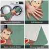 Curious George Cartoon Doormat Kitchen Entrance Home Floor Mat Non-slip Carpet Rug for Balcony Footpad Mats