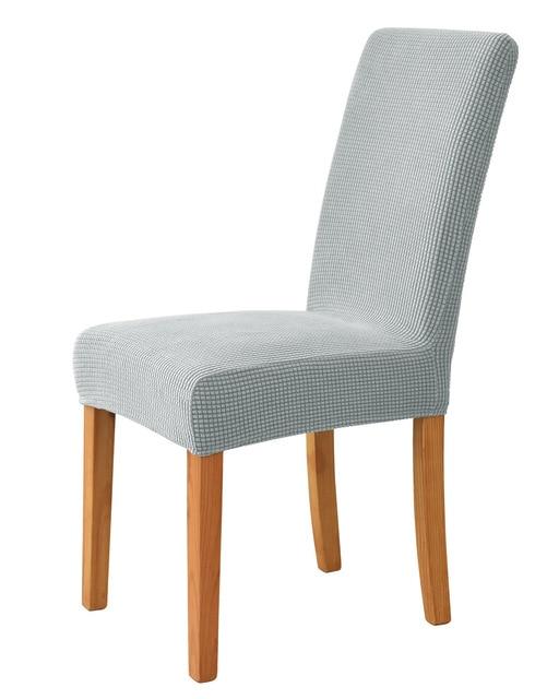 1 Stück Polarfleece-Stoff, Universalgröße, Küchenstuhlbezug, großer, hochelastischer Stuhlbezug, Sitzbezug für Wohnzimmer