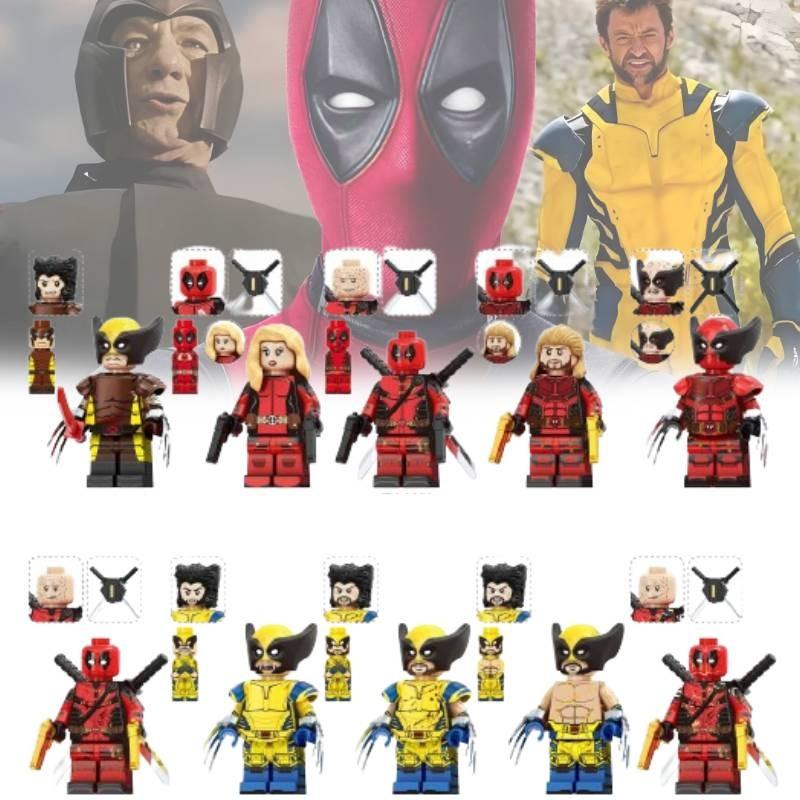 Heroes Series Wolverine And Deadpool Building Block Action Figures Set