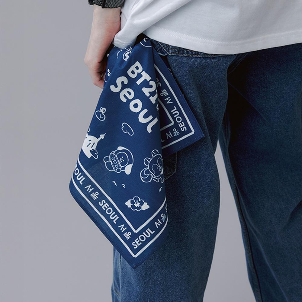 BT21 Seoul Edition Handkerchief - Soft & Stylish K-Pop Accessory
