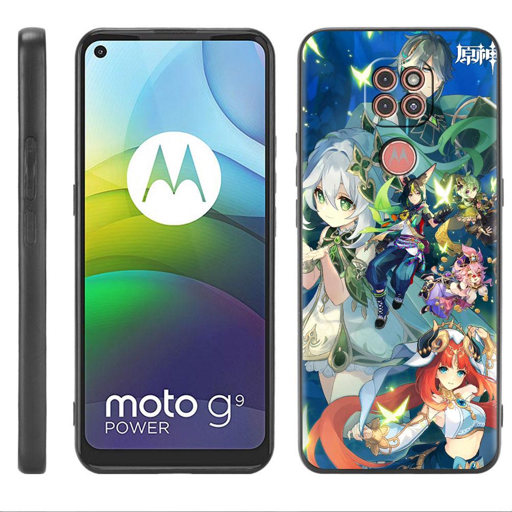 Case For Motorola G30 G60 G9 Play One Fusion Plus Edge 20 G8 Power Lite G22 G50 G200 G51 G71 G31 Phone Cover Genshin Impact Capa