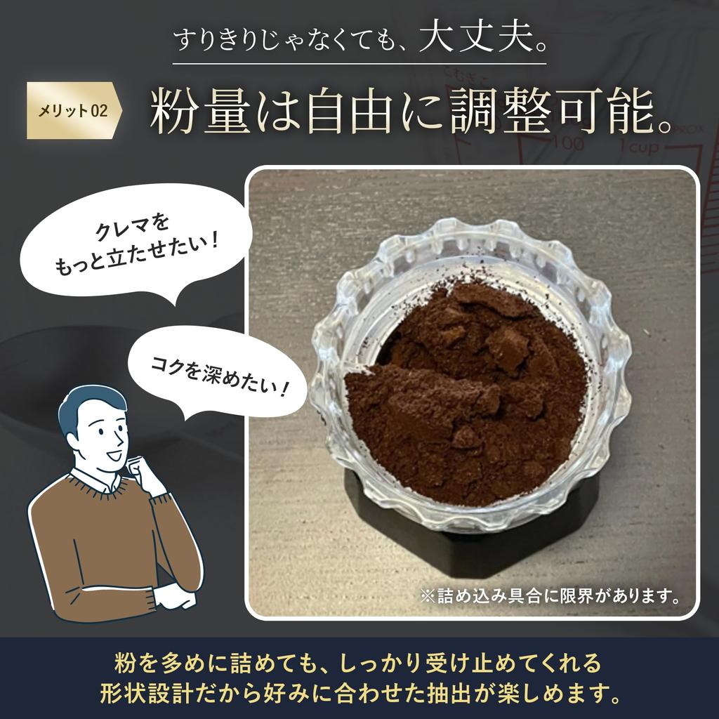 CoFika Moka Pot Dosing Funnel 55mm for CoFika Crema Rich, Espresso Dosing Ring, and Makachinatta