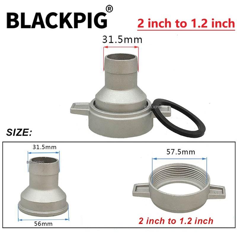 2 Inch to 1Inch 1.2 Inch 1.5Inch Gasolina Water Pump Fittings Aluminum Pipe Connector Wrench With Rubber Gasket Pump Connect Pip